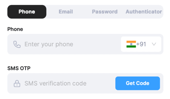 Login Through Phone Number